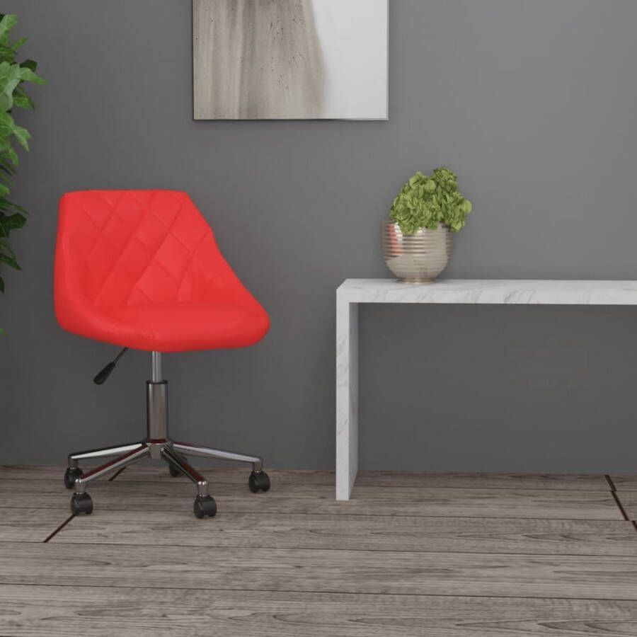 ForYou Prolenta Premium Kantoorstoel draaibaar kunstleer rood - Foto 1