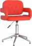 ForYou Prolenta Premium Kantoorstoel draaibaar kunstleer rood - Thumbnail 2