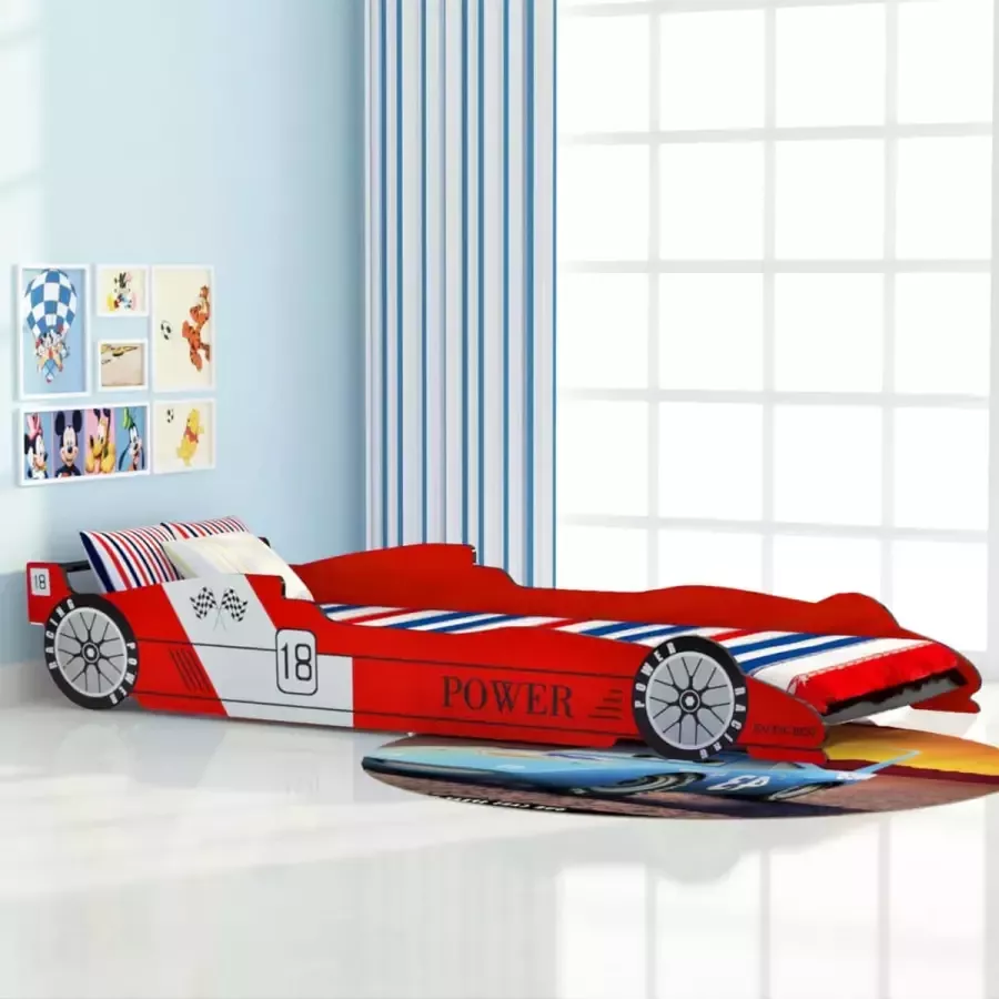 Prolenta Premium Kinderbed raceauto rood 90x200 cm