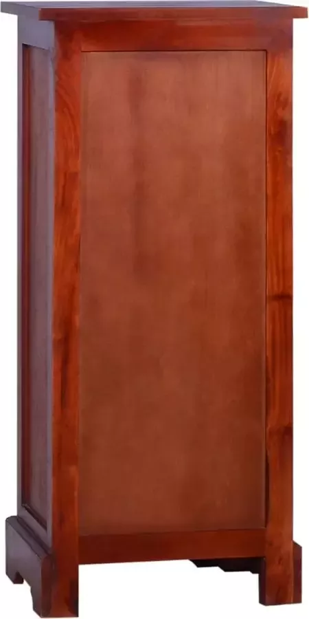 Prolenta Premium Ladekast 45x35x100 cm massief mahoniehout klassiek bruin