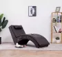 Prolenta Premium Massage chaise longue met kussen kunstleer bruin - Thumbnail 1