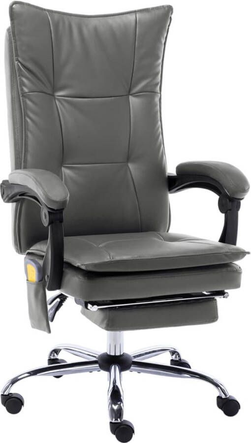 Prolenta Premium Massage kantoorstoel kunstleer antraciet