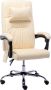 Prolenta Premium Massage kantoorstoel kunstleer crèmekleurig - Thumbnail 1
