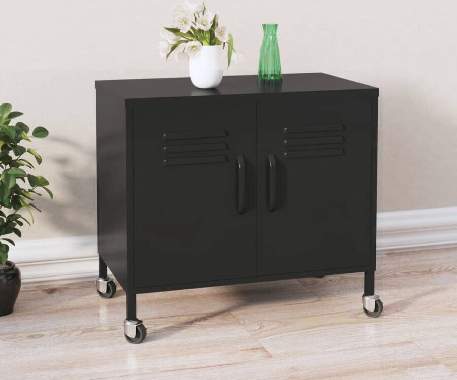 Prolenta Premium Opbergkast 60x35x56 cm staal zwart