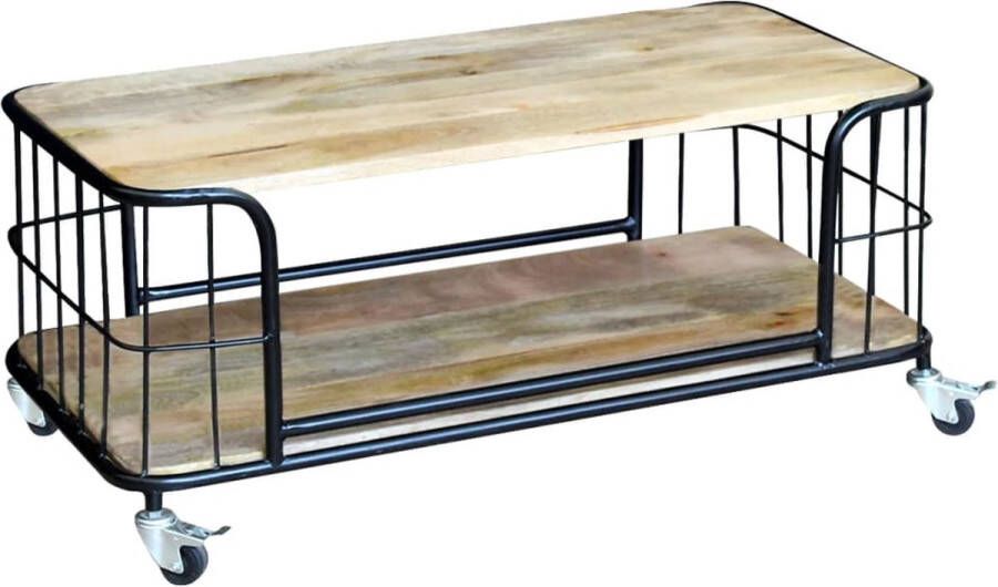 Prolenta Premium Salontafel 100x50x35 cm massief mangohout