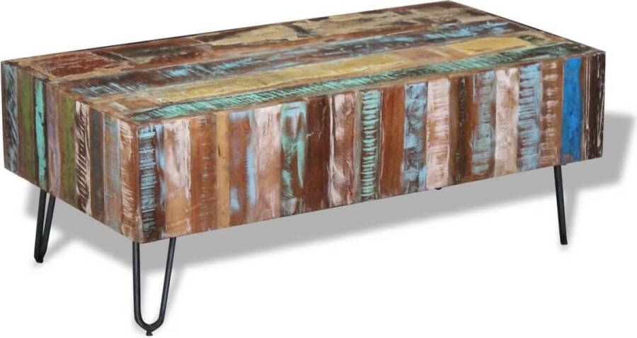 Prolenta Premium Salontafel 100x50x38 cm massief gerecycled hout