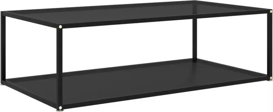 Prolenta Premium Salontafel 120x60x35 cm gehard glas zwart