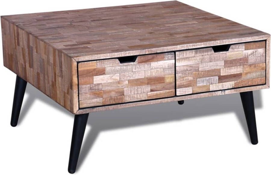 Prolenta Premium Salontafel met 4 lades gerecycled teakhout