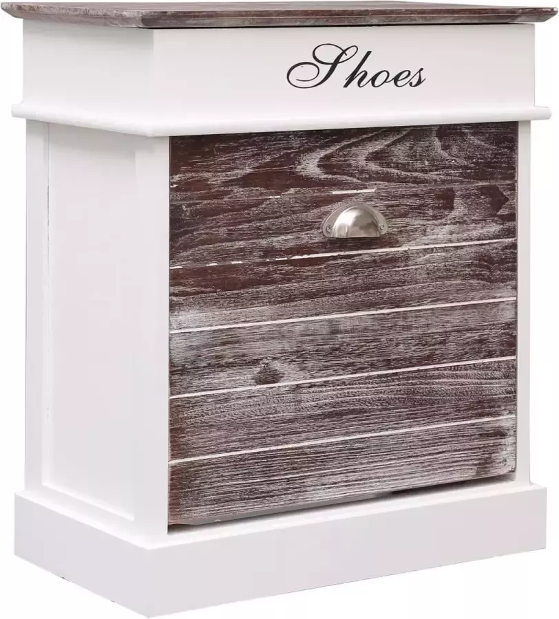 Prolenta Premium Schoenenkast 50x28x58 cm paulowniahout bruin