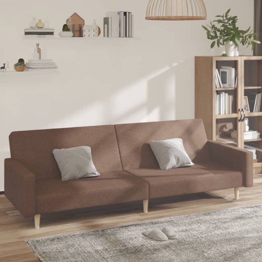 Prolenta Premium Slaapbank 2-zits stof bruin