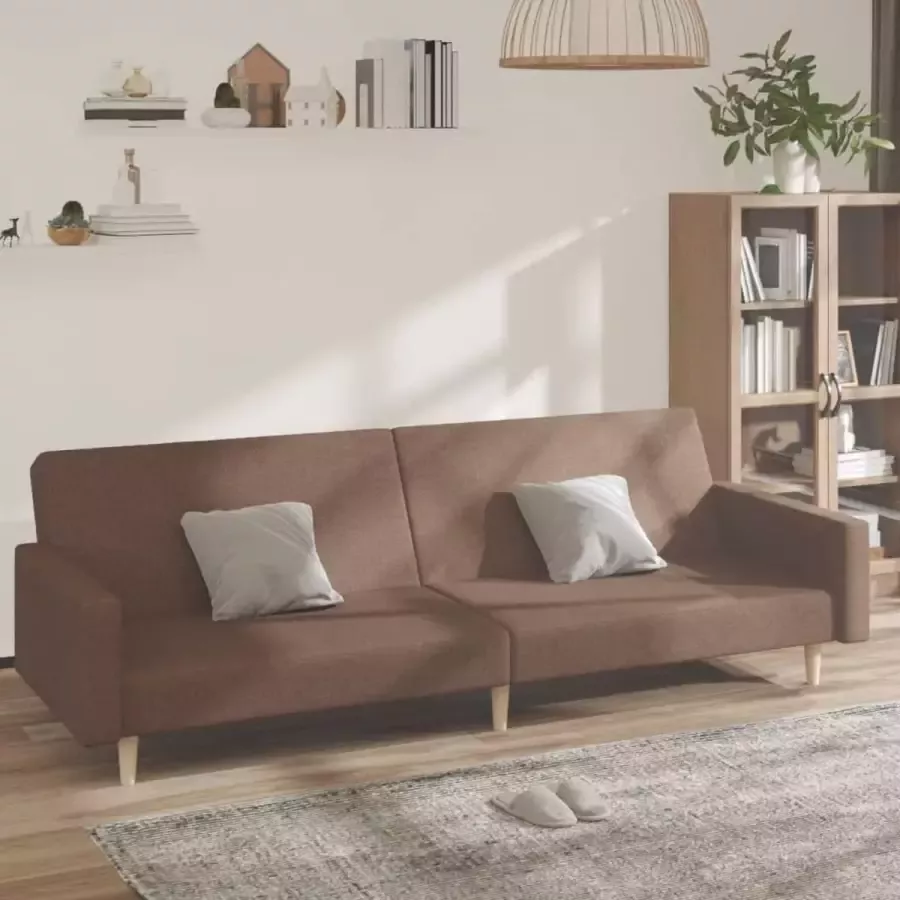 Prolenta Premium Slaapbank 2-zits stof bruin