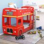 Prolenta Premium Stapelbed Londense bus MDF rood 90x200 cm - Thumbnail 1