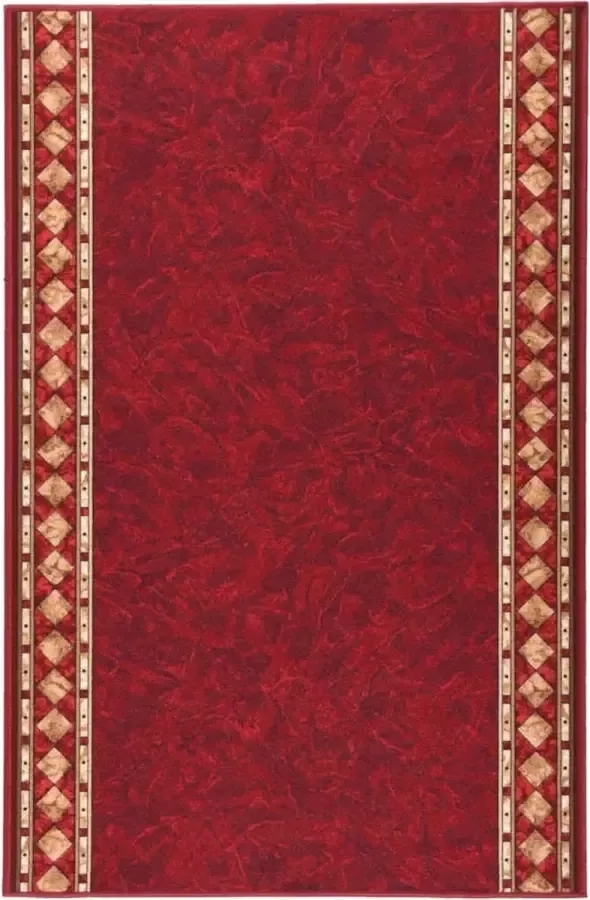 Prolenta Premium Tapijtloper anti-slip 100x150 cm rood Huis en Tuin
