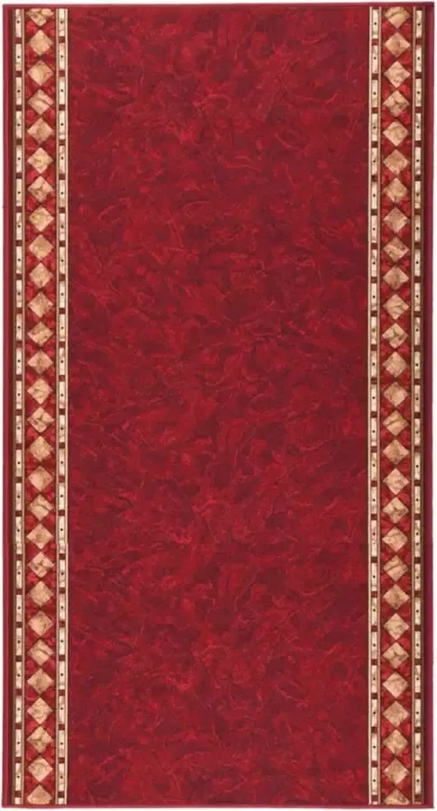 Prolenta Premium Tapijtloper anti-slip 100x200 cm rood Huis en Tuin