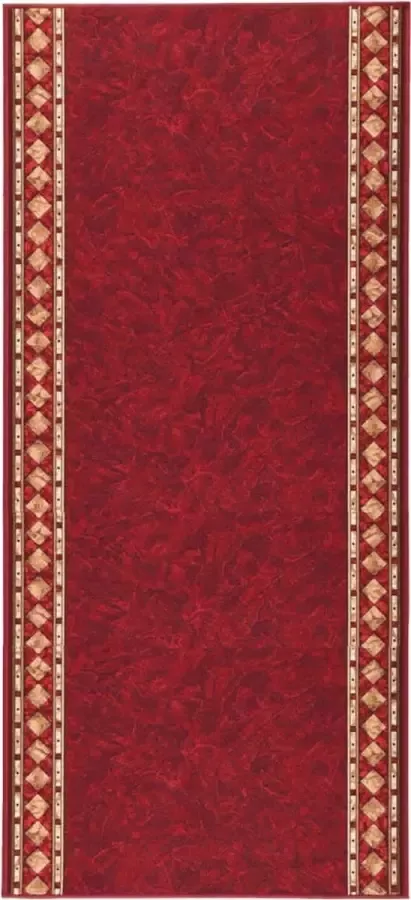 Prolenta Premium Tapijtloper anti-slip 100x250 cm rood Huis en Tuin