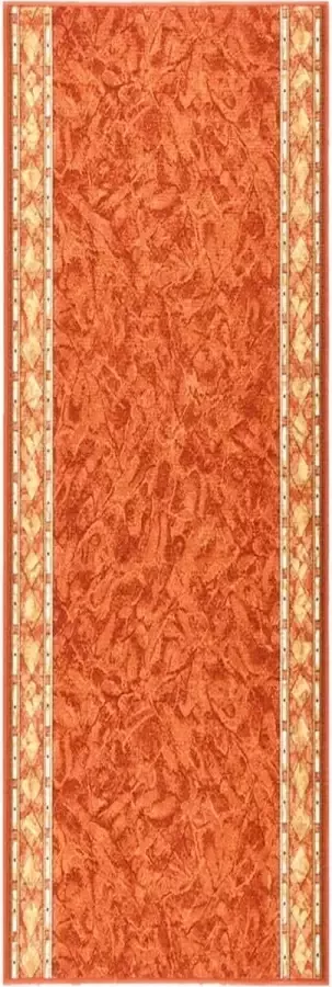 Prolenta Premium Tapijtloper anti-slip 100x300 cm terracottakleurig Huis en Tuin
