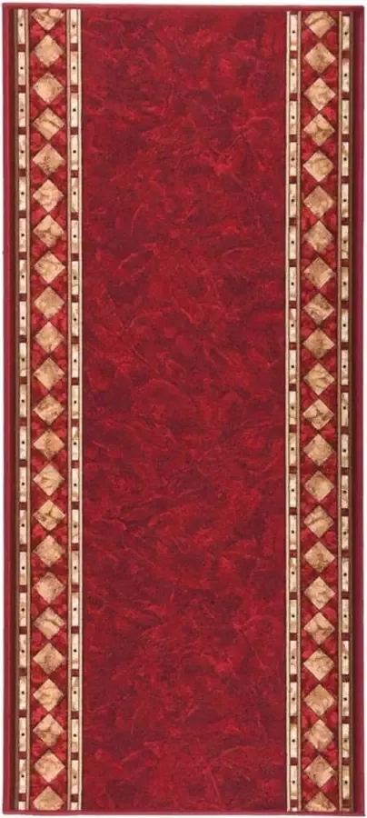 Prolenta Premium Tapijtloper anti-slip 67x150 cm rood Huis en Tuin