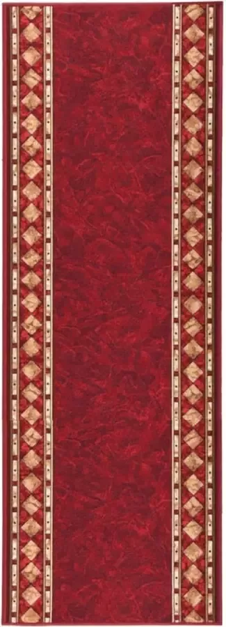 Prolenta Premium Tapijtloper anti-slip 67x200 cm rood Huis en Tuin