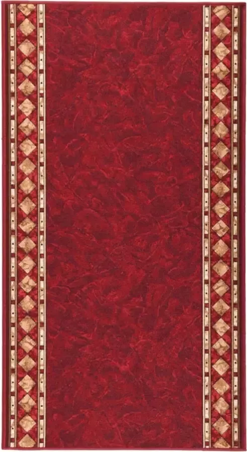 Prolenta Premium Tapijtloper anti-slip 80x150 cm rood Huis en Tuin