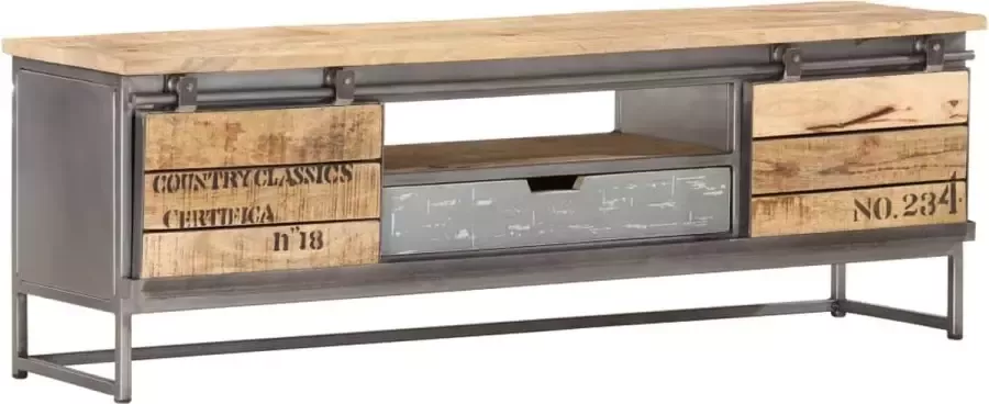 ForYou Prolenta Premium Tv-meubel 120x30x40 cm massief mangohout - Foto 6