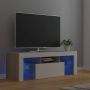 ForYou Prolenta Premium Tv-meubel met LED-verlichting 120x35x40cm wit sonoma eikenkleur - Thumbnail 1