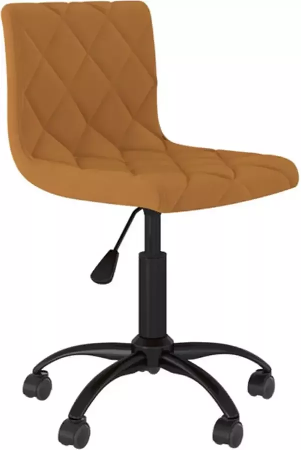 Prolenta Premium vidaXL Kantoorstoel draaibaar fluweel bruin - Foto 1