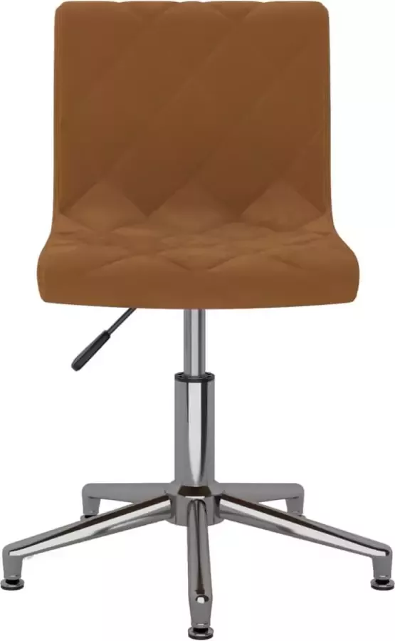 Prolenta Premium vidaXL Kantoorstoel draaibaar fluweel bruin - Foto 3