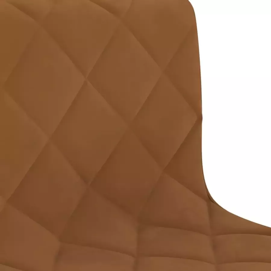 Prolenta Premium vidaXL Kantoorstoel draaibaar fluweel bruin - Foto 2