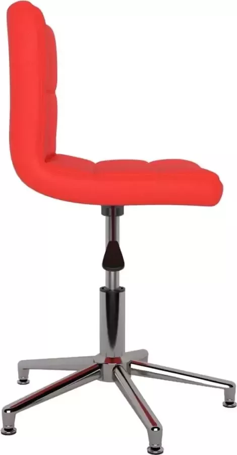 Prolenta Premium vidaXL Kantoorstoel draaibaar kunstleer rood - Foto 4