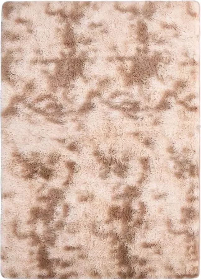 Prolenta Premium Vloerkleed shaggy 170x120 cm crèmekleurig