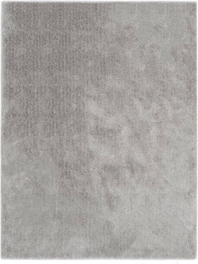 Prolenta Premium Vloerkleed shaggy hoogpolig 160x230 cm grijs