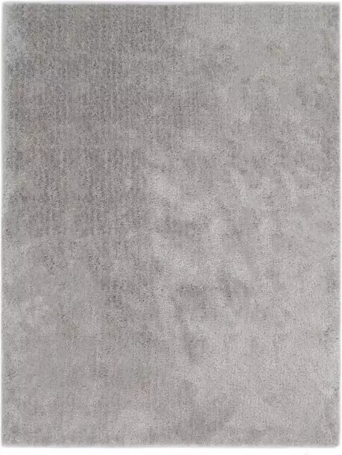 Prolenta Premium Vloerkleed shaggy hoogpolig 160x230 cm grijs