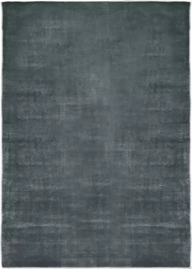 Prolenta Premium Vloerkleed wasbaar opvouwbaar 160x230 cm polyester grijs