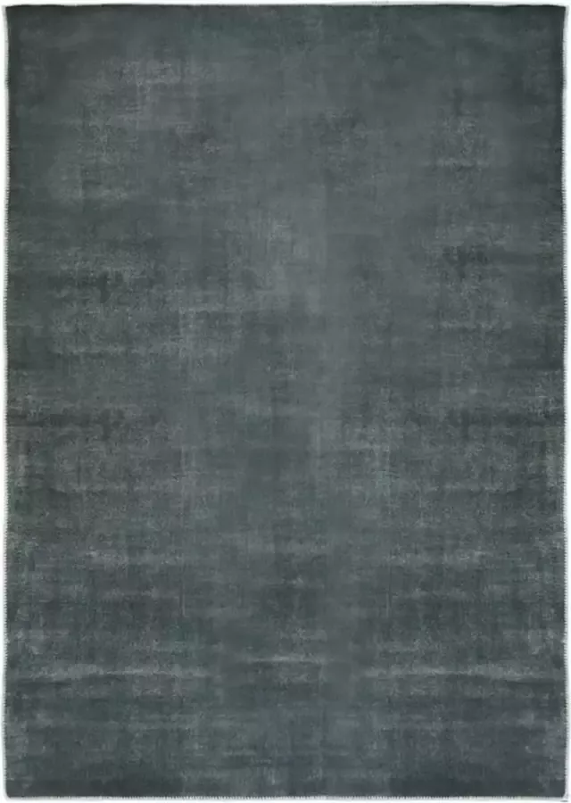 Prolenta Premium Vloerkleed wasbaar opvouwbaar 180x270 cm polyester grijs