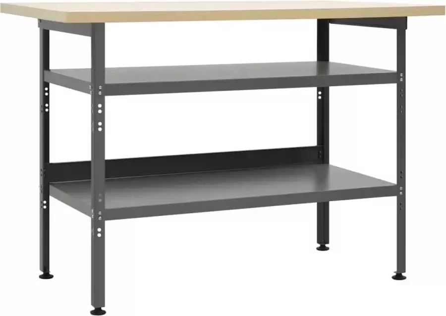 Prolenta Premium Werkbank 120x60x85 cm staal grijs