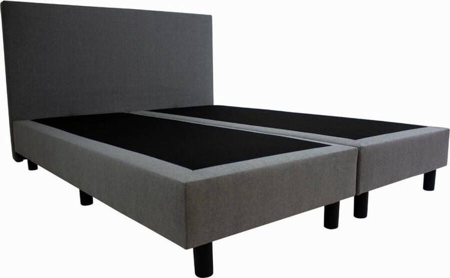 ProMatrassen Boxspring Basic 180x200 Boxspring Hotel boxspring Antraciet harde box steviger ligcomfort