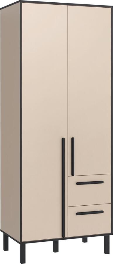 Promeubels Pro-meubels Kledingkast Alvin 2 Beige 81cm Garderobekast