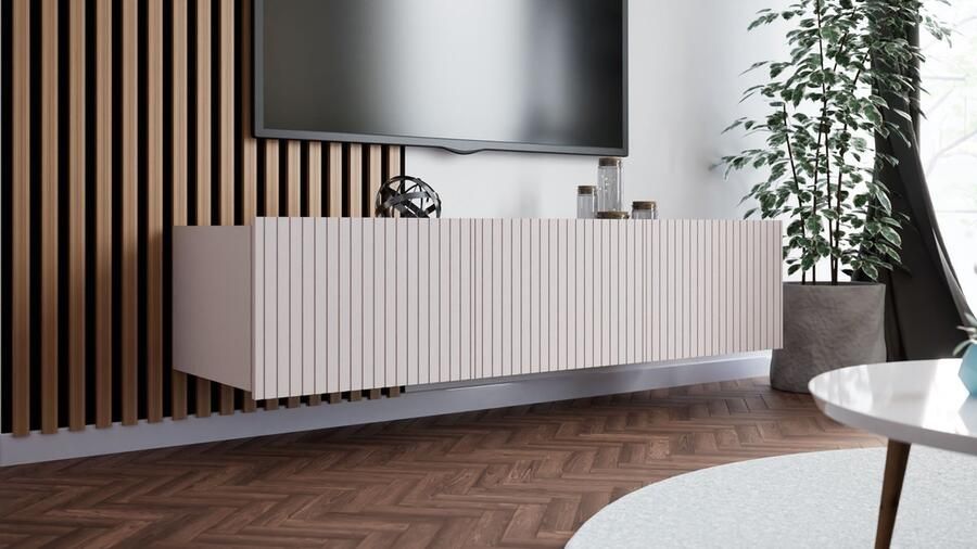 Promeubels Tv meubel Kingston Kasjmier (Beige) 150cm Tv kast Hangend of staand