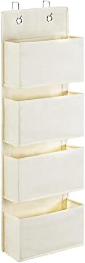 PromoHome Deur Opbergorganizer met 4 Zakken Ruimtebesparend Opbergsysteem