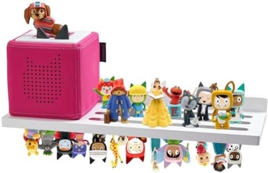 PromoHome Magnetische opbergplank voor speelfiguren Houten wandplank met sterke magneten