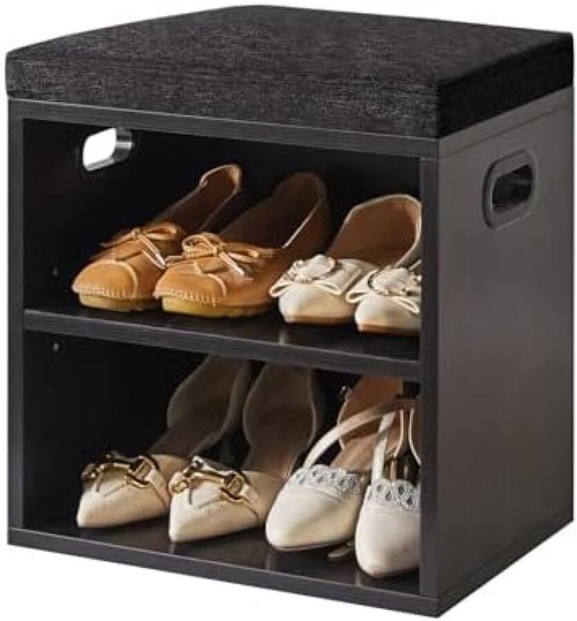 PromoHome Opbergbank met Zitkussen Schoenenorganizer voor Entree