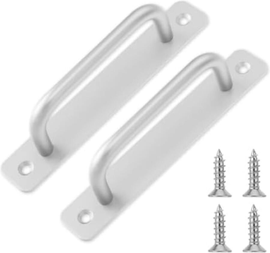 PromoHome Set van 2 Schuifdeurgrepen Aluminium Uitvoering met Moderne Afwerking