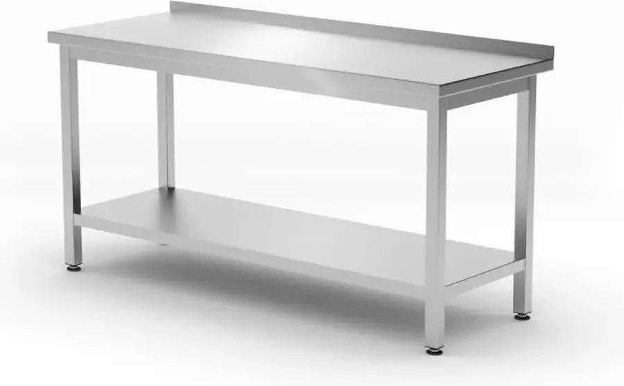 ProSelect Demontabele Werktafel met Spatrand Onderschap 1200 x 600 x (H)850mm