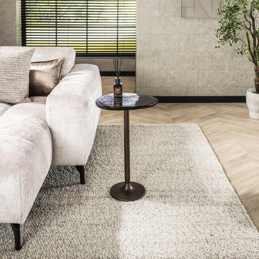 PS-Collection Bijzettafel Eclipse L Koper Antiek Metaal 38x33x60 cm bijzettafels bijzettafel rond bijzettafel vierkant bijzettafel industrieel bijzettafel zwart bijzet tafel bijzettafeltjes woonkamer bijzettafels hout met metaal