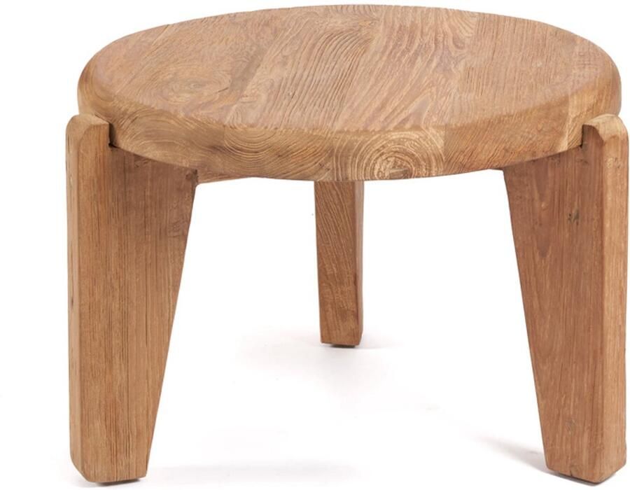 PS-Collection Bijzettafel Wabi Sabi Naturel Teakhout 50x50x35 cm bijzettafels bijzettafel buiten bijzet tafel bijzettafel metaal met hout bijzettafel vierkant bijzettafel rond bijzettafel industrieel - Foto 2