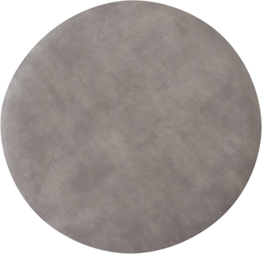 PS-Collection Bolton Poef 55x55x40 Lichtgrijs Velours poef rond velvet zitzak poef rond poef rond grijs poefs rond poef velvet