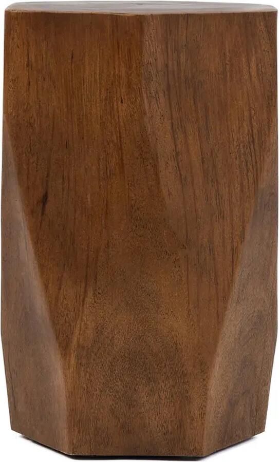 PS-Collection De Adira Kruk 30x30x46cm Naturel Suarhout krukje hout krukjes om op te zitten krukje badkamer krukjes om op te zitten volwassenen krukje make up tafel kruk krukje houten krukje