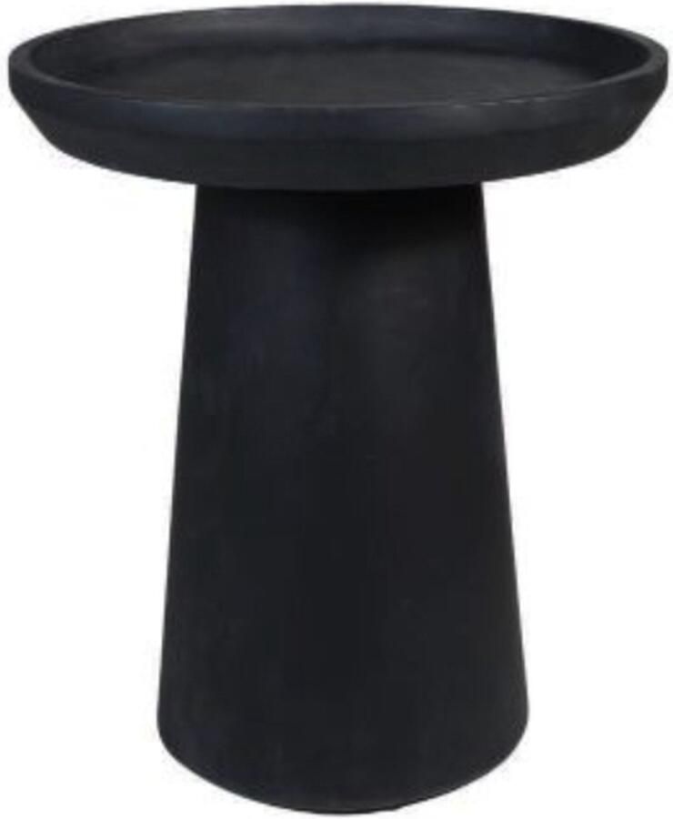 PS-Collection Fisher Bijzettafel 45x45x50 cm Zwart Mangohout bijzettafels bijzettafel buiten bijzet tafel bijzettafel metaal met hout bijzettafel vierkant bijzettafel rond bijzettafel industrieel