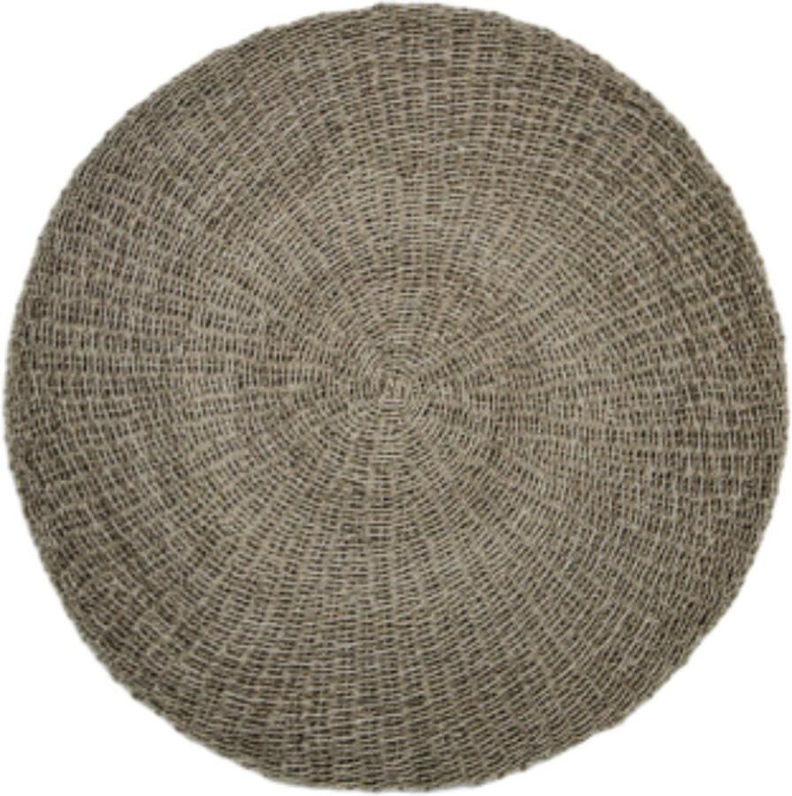 PS-Collection Myles Vloerkleed ø120cm Bruin Raffia Zeegras vloerkleed rond vloerkleed kinderkamer vloerkleed vintage vloerkleed 160x230 vloerkleed 200x300 vloerkleed laagpolig