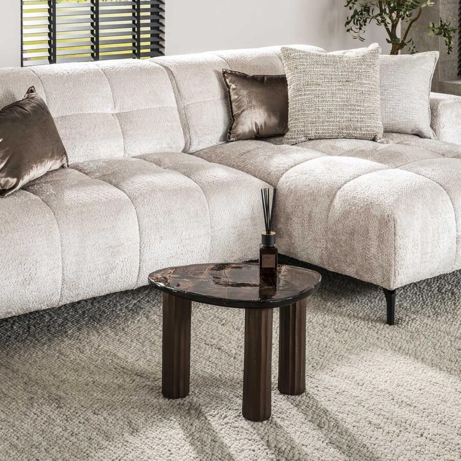 PS-Collection Salontafel Eclipse S Koper Antiek Glas Aluminium 51x37x35 cm salontafels rond salontafels industrieel salontafel rond hout metaal salontafel rond zwart salontafel vierkant salontafel hout